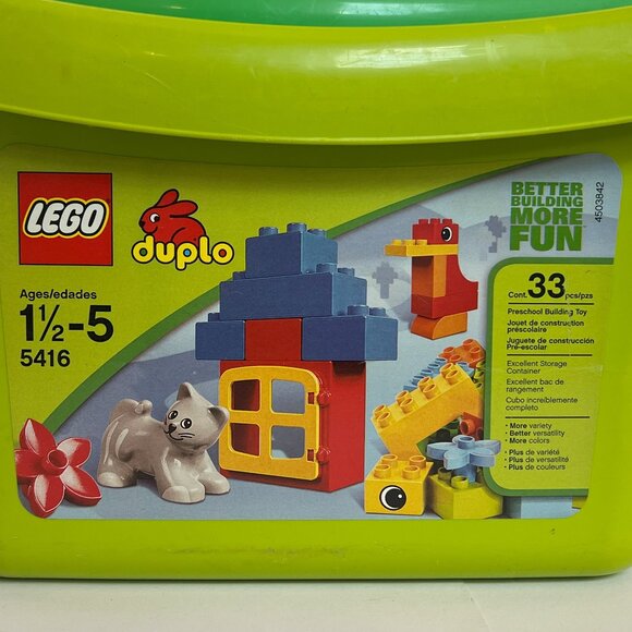 LEGO DUPLO Building Blocks Box #5416 Retired BRAND NEW Preschool 33 Pieces - Picture 3 of 5